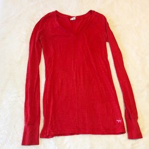 🌹 Victoria’s Secret PINK Red V-Neck
